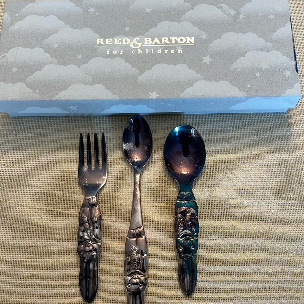 Reed & Barton 3 piece bunny set